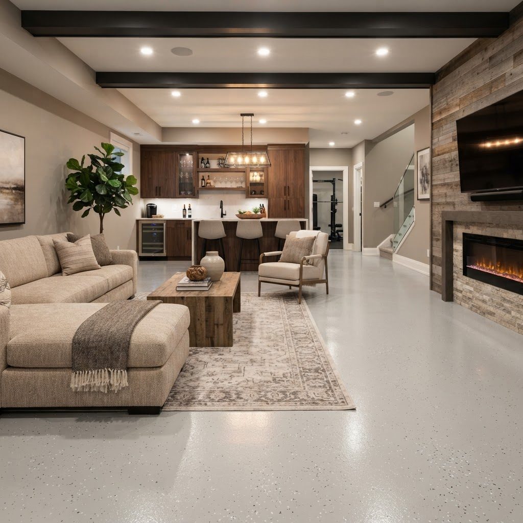 Full-flake basement conversion